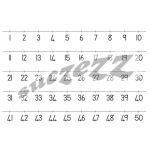 NUMBER LINES 1 - 50   